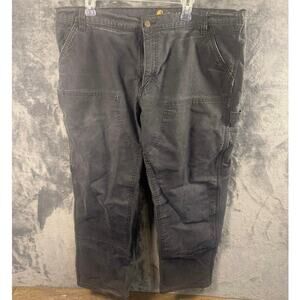 Carhartt 103334 BLK Men's Rugged Flex Relaxed Fit Duck Double-Knee Pants 42x30